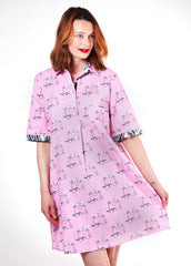 Monterey Dress Pink Essentials print