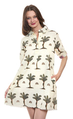 Chatham Palms Print Dress