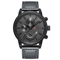 Cairen Water-Resistant Calendar Leather Business-Casual Quartz Watch