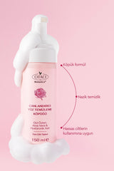 Espuma limpiadora facial con extracto de rosa Otacı 150ml - Limpiador suave | Vegano