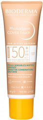 Bioderma Mineral Sunscreen with Coverage SPF50+ Light 40g - Tinted Non-Comedogenic Matte Finish Sun Protection