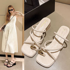 Womens Fashionable Versatile Flat Sandals