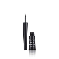 Flormar Vinyl Waterproof Black Liquid Eyeliner - High Pigment | 0.22 Fl Oz