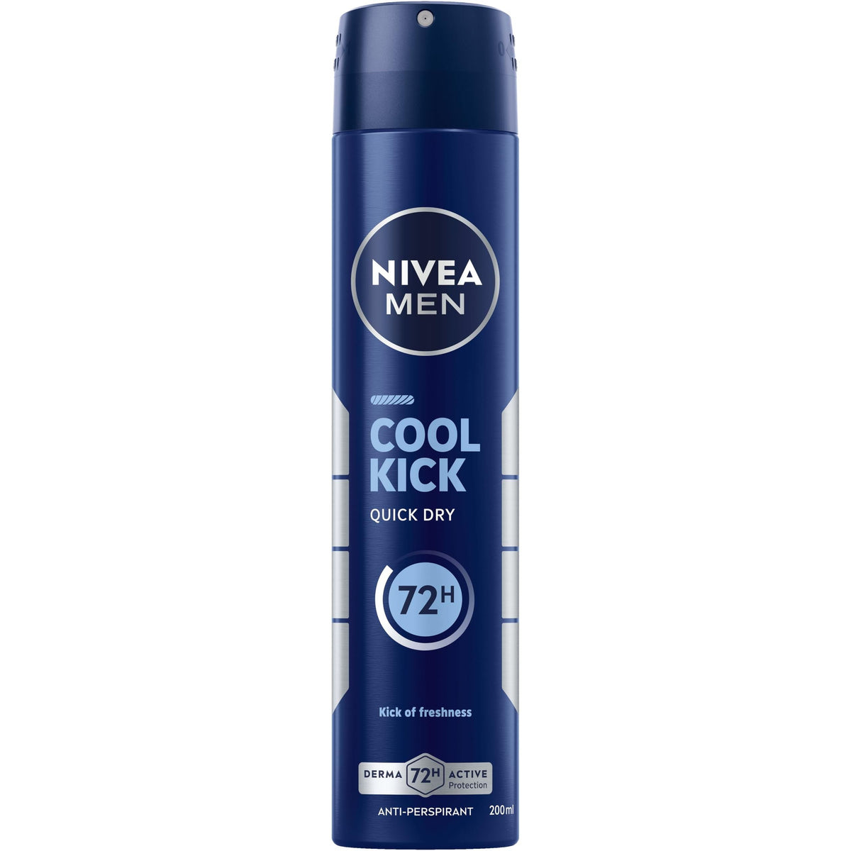 Déodorant en spray pour homme NIVEA MEN Cool Kick, parfum frais, 72 h, 200 ml