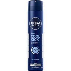 Déodorant en spray pour homme NIVEA MEN Cool Kick, parfum frais, 72 h, 200 ml