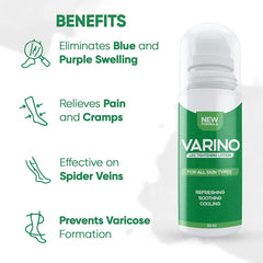 Lotion raffermissante pour les jambes Varino, favorise la circulation et le bien-être veineux pour des jambes en bonne santé