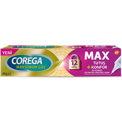 Corega Crema adhesiva para dentaduras postizas MAX - Comodidad | 40g