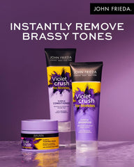 John Frieda Violet Crush Blonde Hair Shampoo - Sulfate-Based, Violet Extracts, 8.45 fl oz