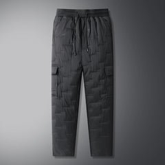 Thickened Plus-size Long Pants With Multiple Pockets For Fall And Winter