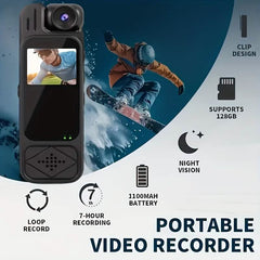 Premium Portable Body Camera Recorder – HD, SD Card Compatible