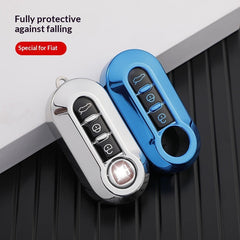 Silicone Key Fob Cover Case for - 3 Button Folding Remote Key Shell Protector