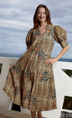 Montauk Dress Turtles Print