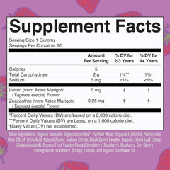 Sugar-Free Lutein And Zeaxanthin Gummies