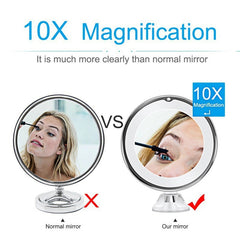 Led Make-up Mirror With Supplement Light