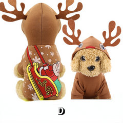 Vêtements de Noël pour animaux de compagnie, vêtements en coton pour chats