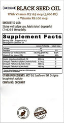 Black Seed Oil Drops Contain Vitamins