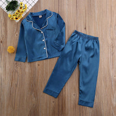 Peignoir pour enfants uni, ensemble de mode décontracté