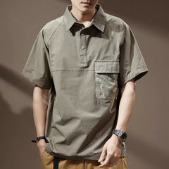 T-shirt tendance rétro à revers pour homme, pour l’été