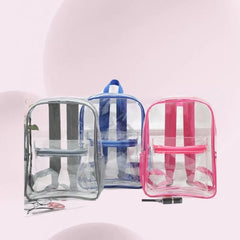 Transparent PVC Clear Storage Backpack Jelly-style Shoulder Bag