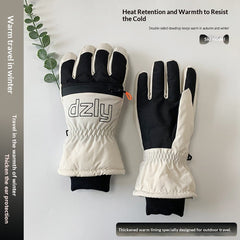 Guantes cálidos de esquí para hombre, aptos para pantallas táctiles, resistentes al frío y al viento