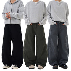 Pantalon large pour homme, silhouette rétro américaine et coupe évasée