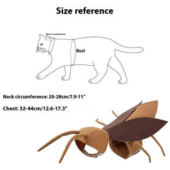 Ropa festiva para perros, disfraz de cucaracha adorable para gatos y mascotas