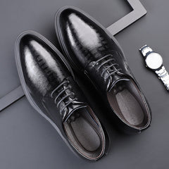 New Mens Pointed-toe Business Leather Shoes