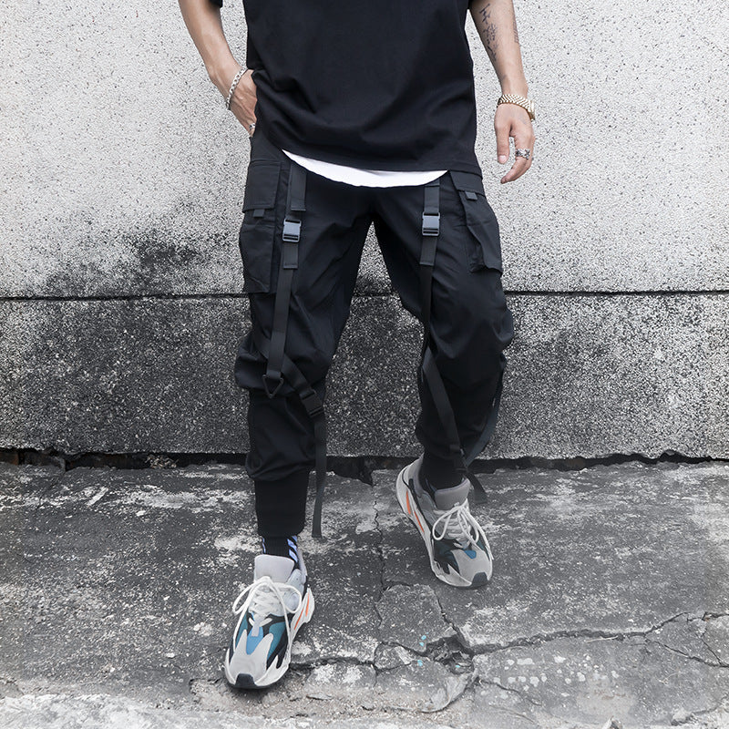 Pantalon cargo jogger tendance à poches pour homme