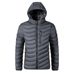 Plus-size Cotton-padded Coat With A Detachable Hood
