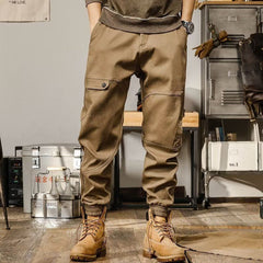 Pantalon de sport décontracté rétro et ample pour homme
