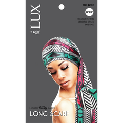 Longue écharpe en soie Lux by Qfitt avec chaîne