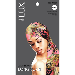 Longue écharpe en soie Lux by Qfitt avec chaîne