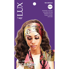 Lux by Qfitt Pattern Luxury Silky Satin Edge Band
