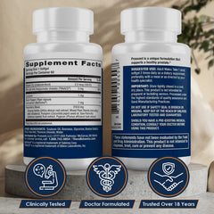 Advanced Men's Prostate Support Natural Supplement with Saw Palmetto, Vitamin D, and Zinc to Ease Urinary Frequency & Urgency (60 Count)