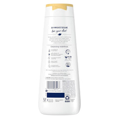 Dove Indulge Body Wash Warm Vanilla + Sweet Cream for Hydrated & Soft Skin 20 FO
