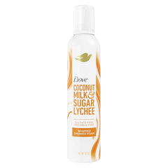 Dove Whipped Shower Foam Coconut & Lychee For Women for Hydrated & Soft Skin 10.3 OZ