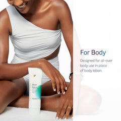 Dove Body Cream Serum Prebiotic + Protection for Dry, Sensitive Skin, with Pro-Vitamin B5, Stearic Acid and Peptides Lotion, 8 oz