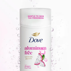 Dove Deodorant Stick Dragon Fruit Fizz for 72 Hour Odor Protection Aluminum Free 2.4 oz
