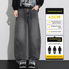 Pantalon utilitaire d’automne, ample et à jambes droites