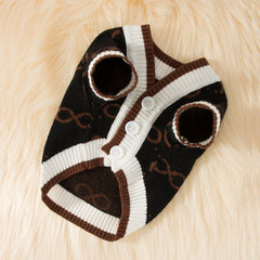 Pull tricoté chaud et simple pour chien