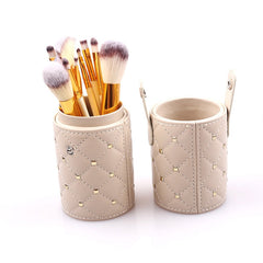 Set de 12 brochas de maquillaje con 12 recipientes