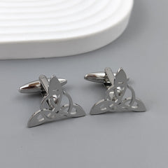 Geometric Triangle Symmetrical Hollow Men's Suit Cufflinks
