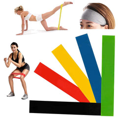 Bandes élastiques de résistance à 5 niveaux pour entraînement de yoga