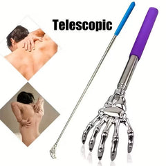 Retractable Back Itching Device – Stainless Steel Claw Massager for Relaxing the Back