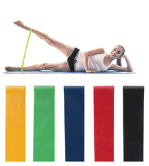 Bandes élastiques de résistance à 5 niveaux pour entraînement de yoga