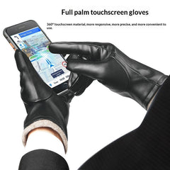 Gants en cuir pour hommes, style professionnel, coupe-vent et résistants à l'eau