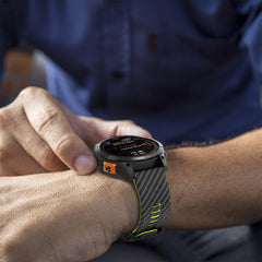 Silicone Watch Strap With Carbon Fiber Texture