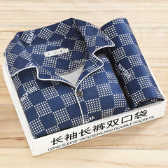 Ensemble de pyjama pour homme, manches longues, pour le printemps et l’automne