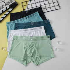 Caleçons boxers pour homme en soie glacée, respirants et à effet frais pour le sport