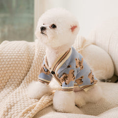 Pull tricoté chaud et simple pour chien